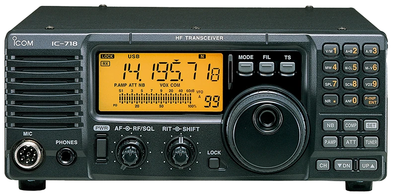 Icom IC-718 radio product photograph