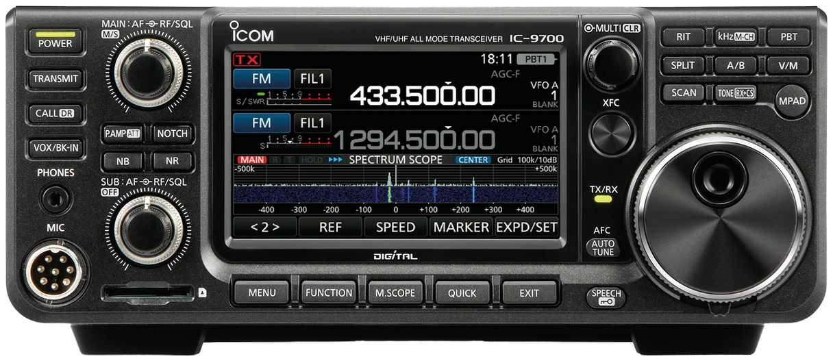 Icom IC-9700 radio product photograph