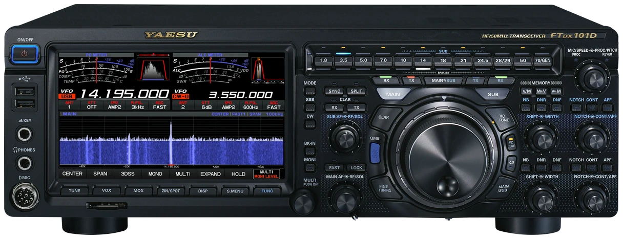 Yaesu FTDX101D/MP radio product photograph