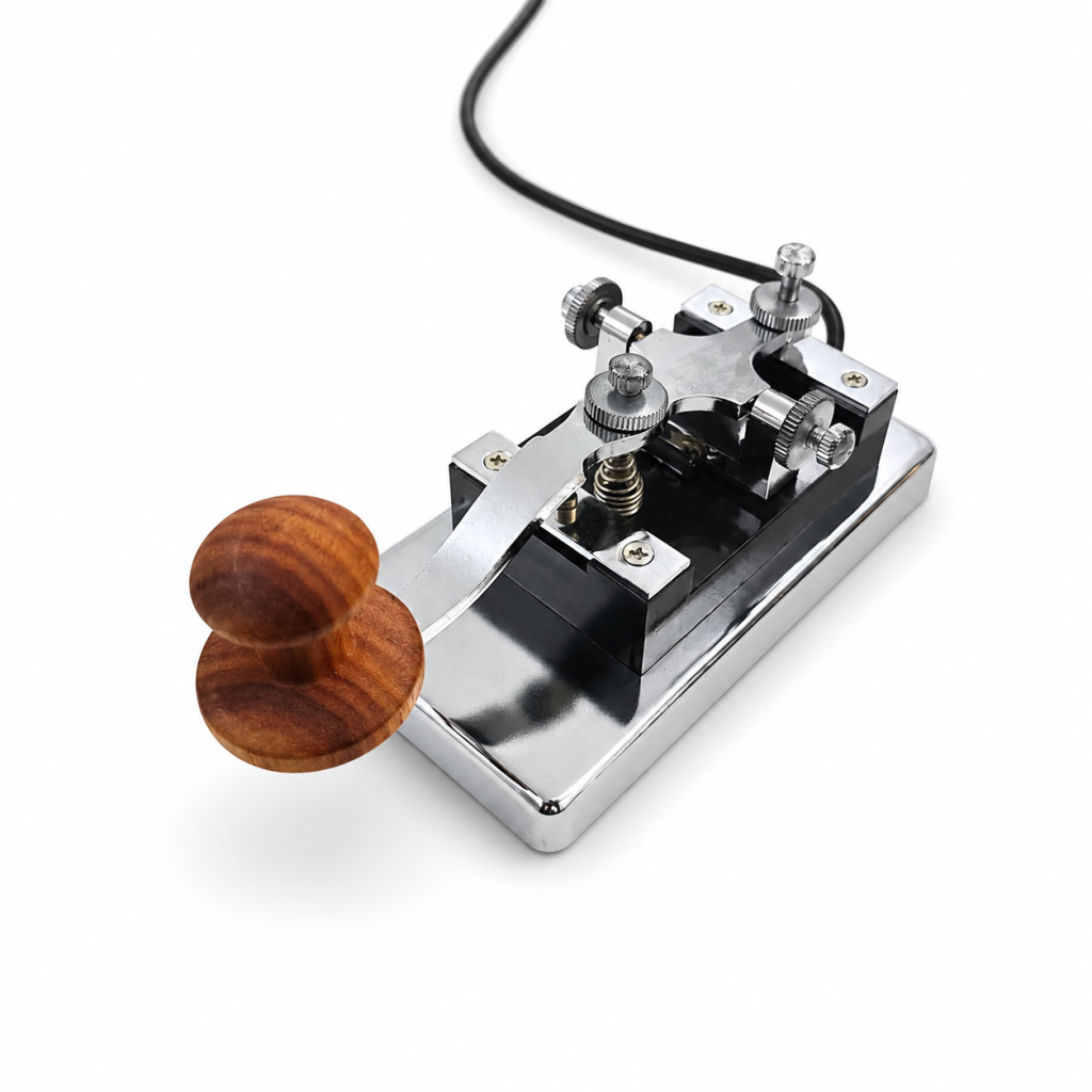 K4 wooden straight key for Morse code