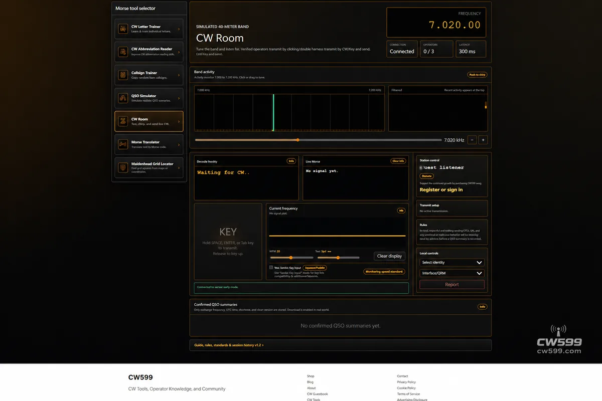 CW599 CW Room interface